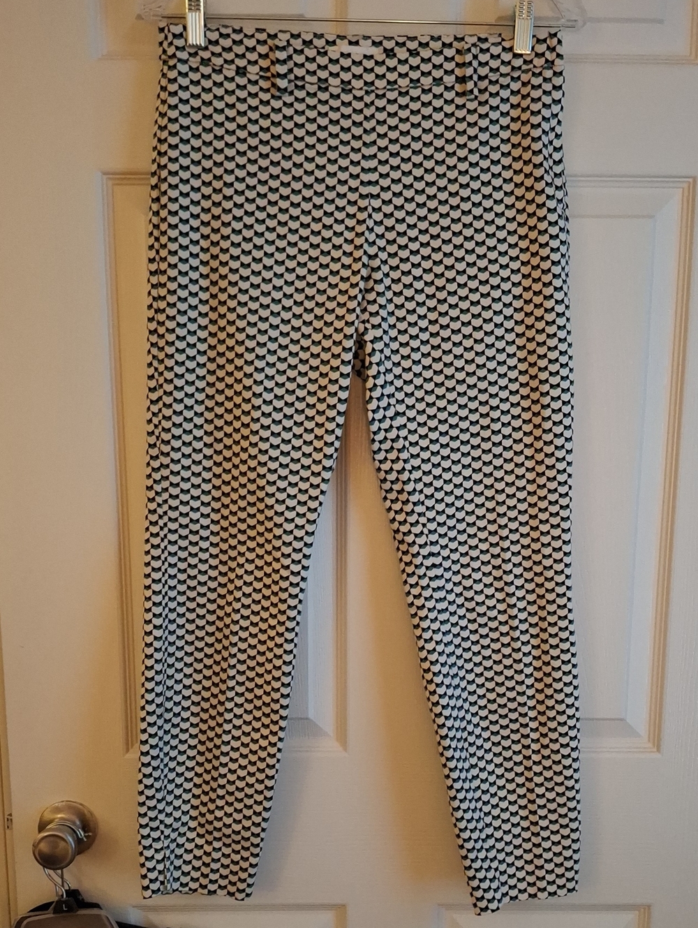 H&M Black & White Geometric Slacks